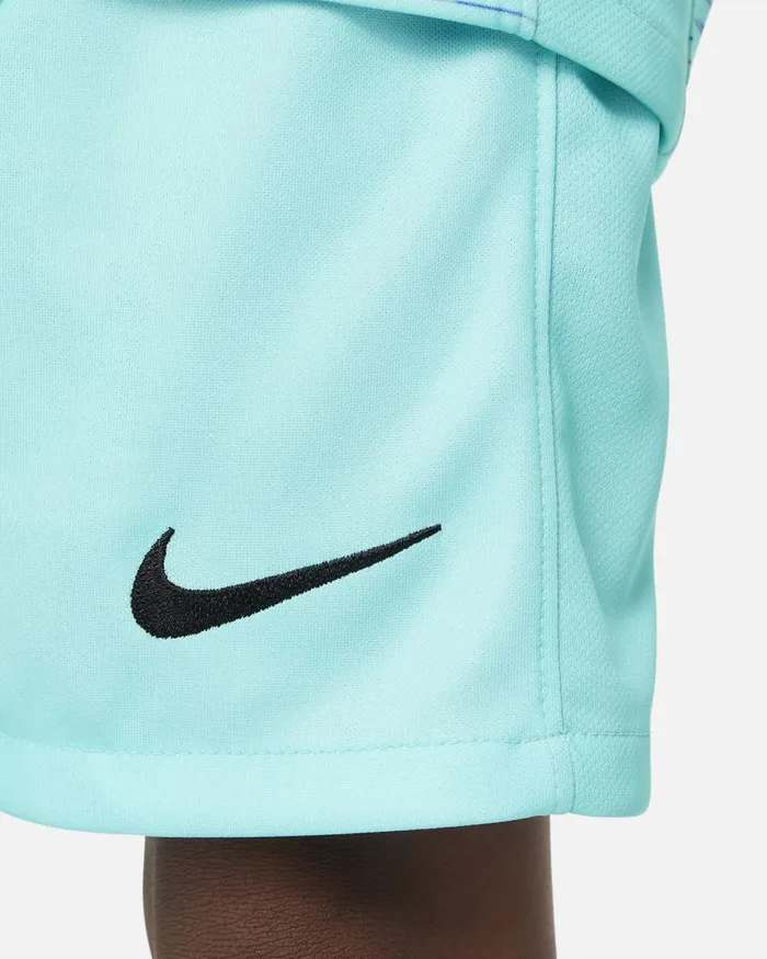 Kids Nike All Clothing FC Barcelona 202324 Third Light Aquaroyal Blueuniversity Redblack