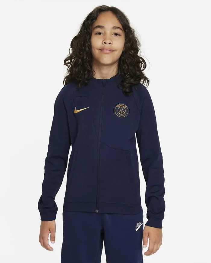 Kids Nike All Clothing Paris SaintGermain Academy Pro Home Blackened Bluegold Suede