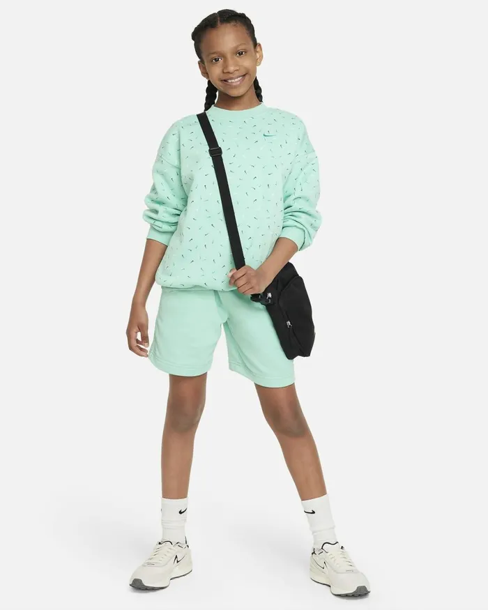 Kids Nike All Clothing Sportswear Club Fleece Emerald Riseclear Jade Ii