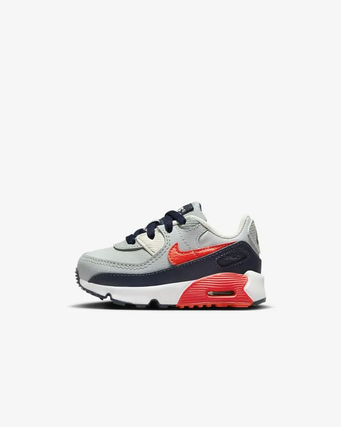 Kids Nike All Shoes Air Max 90 LTR Light Smoke Greydark Obsidianphantombright Crimson