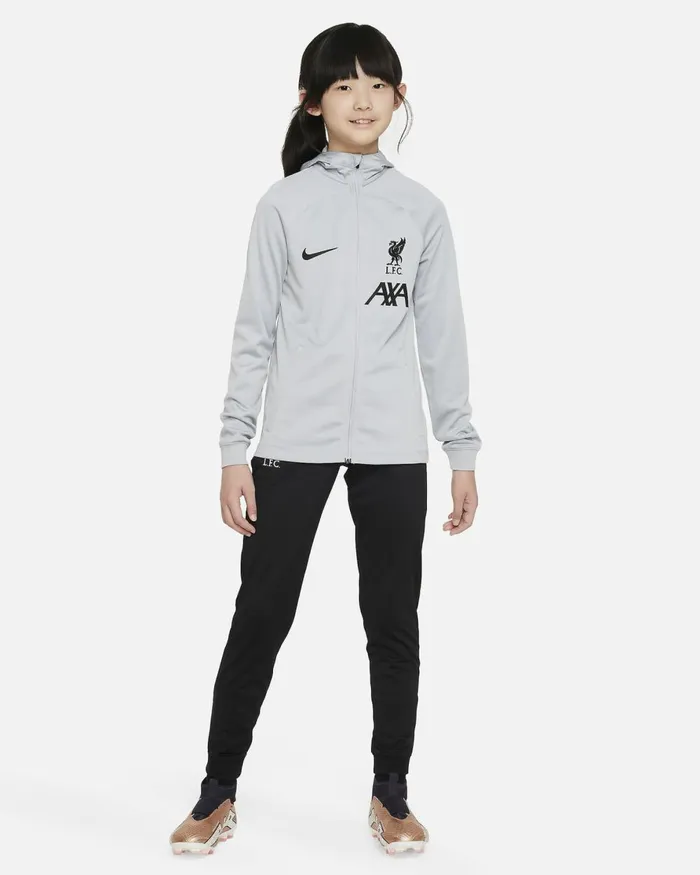 Kids Nike Jackets Liverpool FC Strike Wolf Greyblackblackwhite