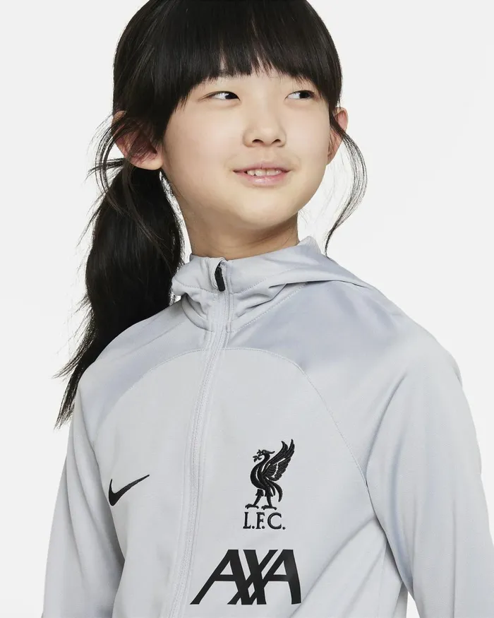 Kids Nike Jackets Liverpool FC Strike Wolf Greyblackblackwhite