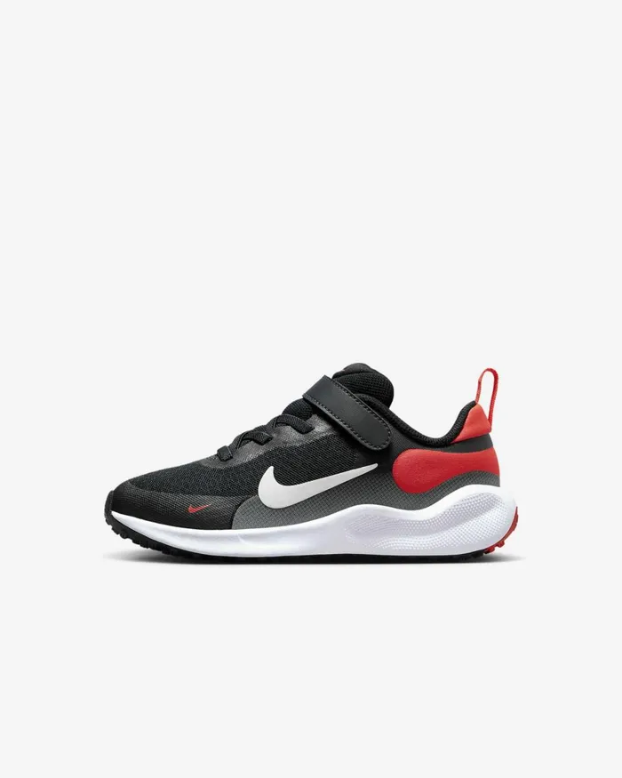 Kids Nike Running Revolution 7 Dark Obsidianbright Crimsonblackwhite