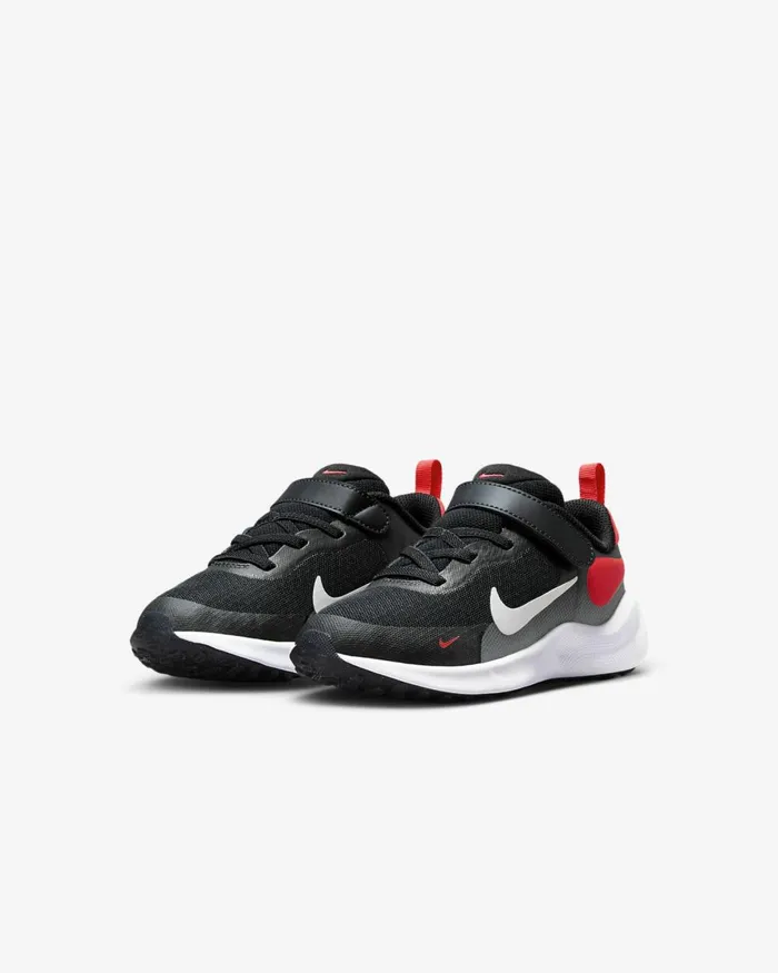Kids Nike Running Revolution 7 Dark Obsidianbright Crimsonblackwhite