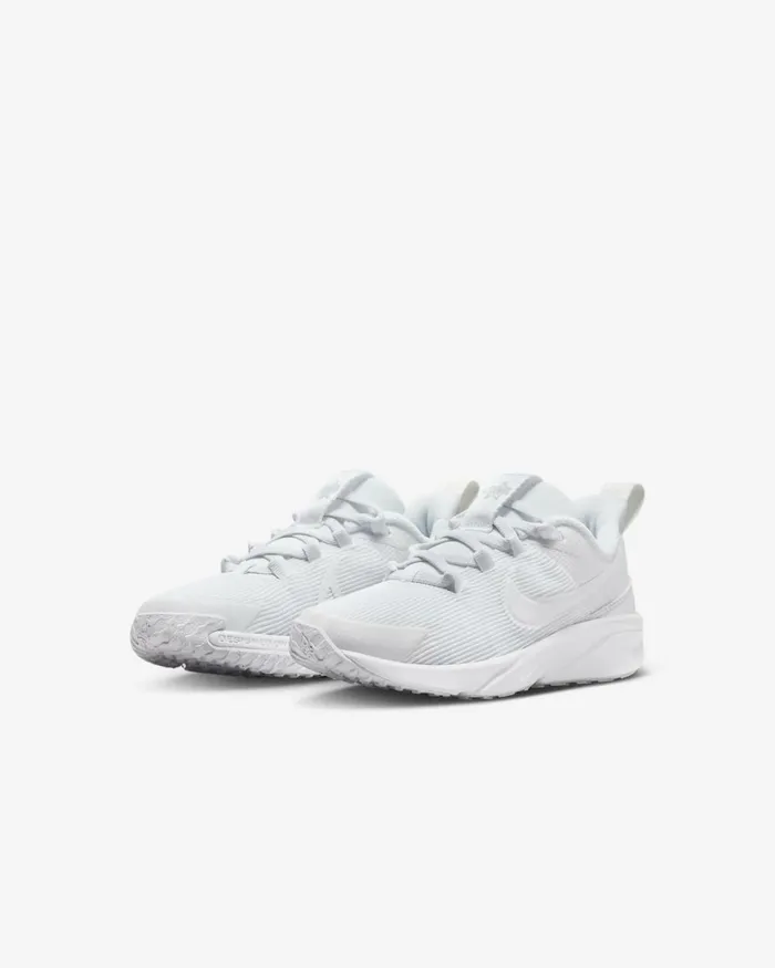 Kids Nike Running Star Runner 4 Whitewhitepure Platinumwhite