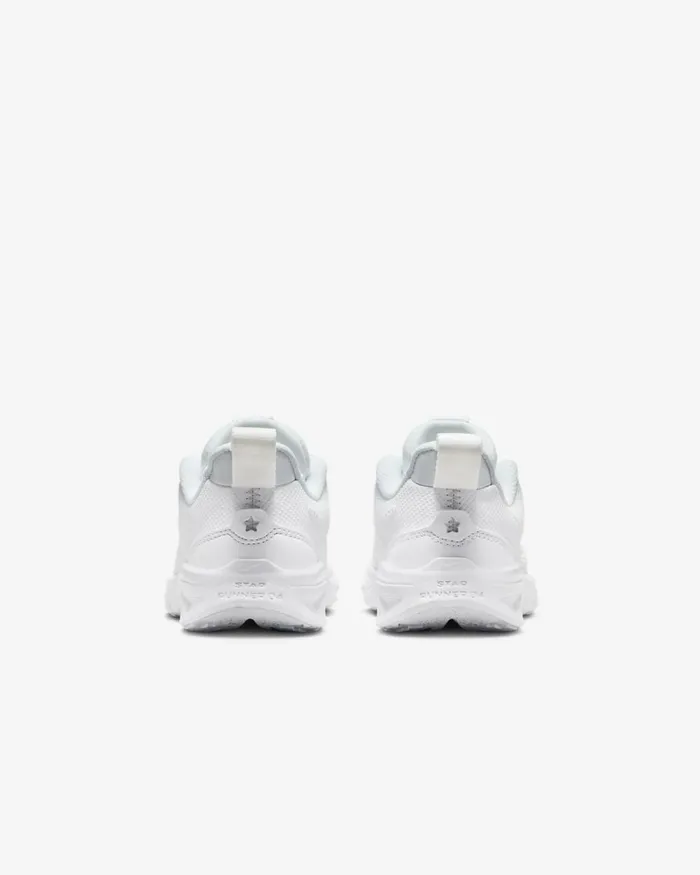 Kids Nike Running Star Runner 4 Whitewhitepure Platinumwhite