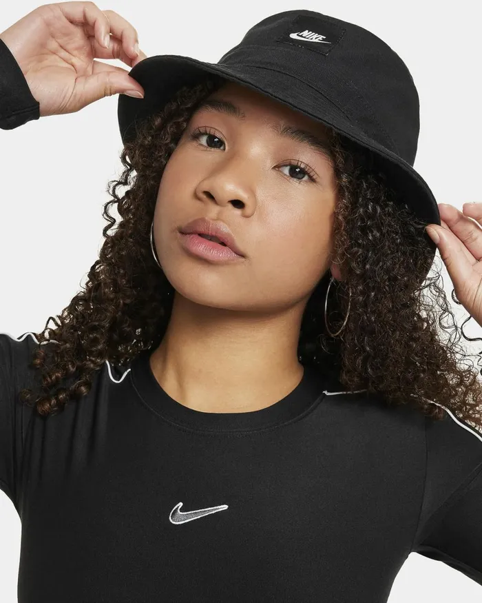 Kids Nike Tops And TShirts Sportswear Blackwhite