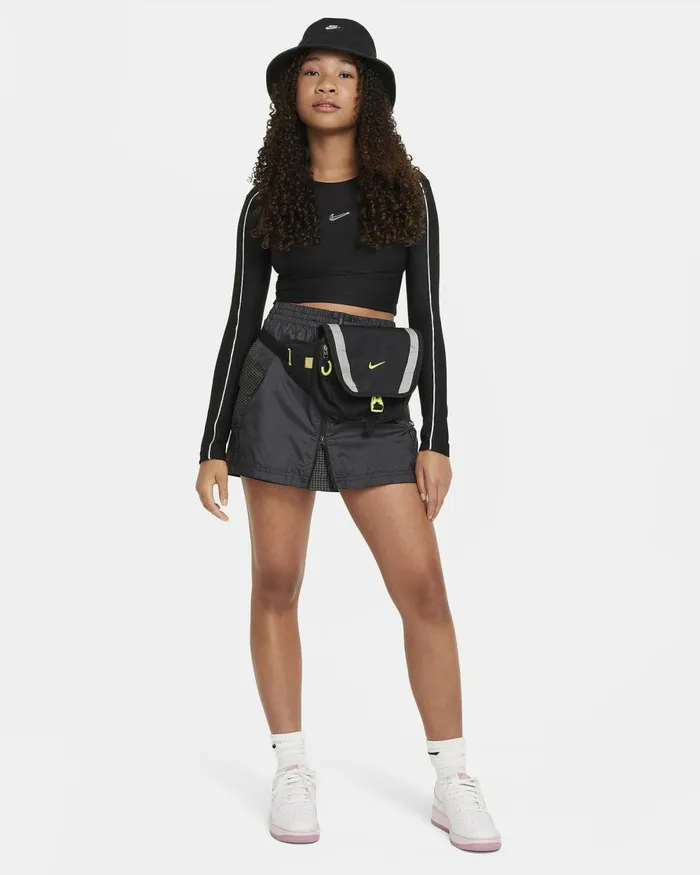 Kids Nike Tops And TShirts Sportswear Blackwhite