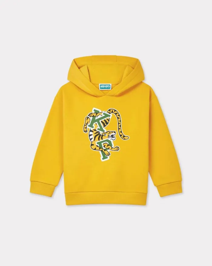 Kids Printed039Blue Jungle039 Hoodie Honey Kenzo Tshirts And Sweatshirts