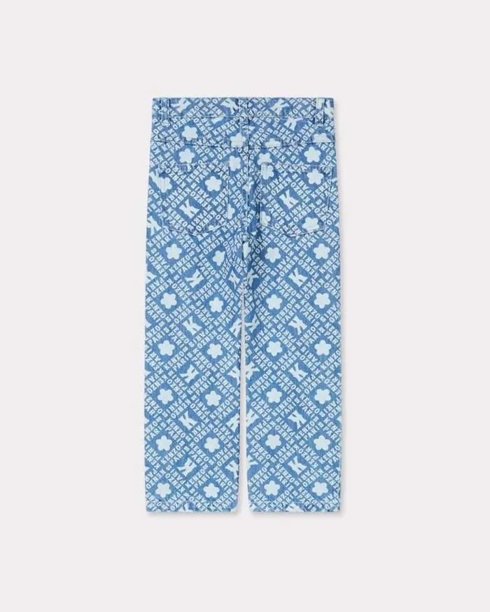 Kids Printed Jeans Blue Kenzo Pants And Shorts