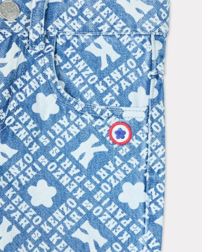 Kids Printed Jeans Blue Kenzo Pants And Shorts