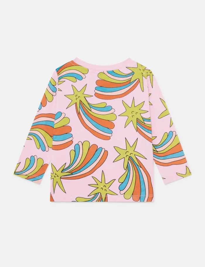Kids Shooting Stars LongSleeved TShirt Multicolor Pink Stella McCartney Sweatshirt And TShirts Kids Shooting Stars LongSleeved TShirt Multicolor Pink Stella McCartney Sweatshirt And TShirts