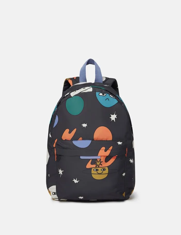 Kids Space Print Backpack Black Multi Stella McCartney Shoes And Accessories