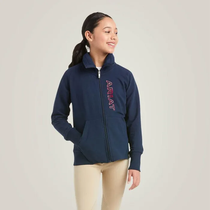 Kids Sweatshirts and Hoodies Ariat Team Logo Full Zip Sweatshirt Team