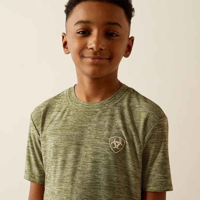 Kids TShirts and Polos Ariat Tree Bark Camo Charger TShirt Dark Olive Kids TShirts and Polos Ariat Tree Bark Camo Charger TShirt Dark Olive