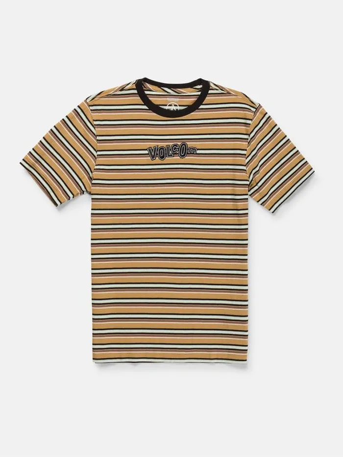 Kids TShirts and Tanks Volcom Big Boys Bright N Early Crew Short Sleeve Shirt 8211 Mustard