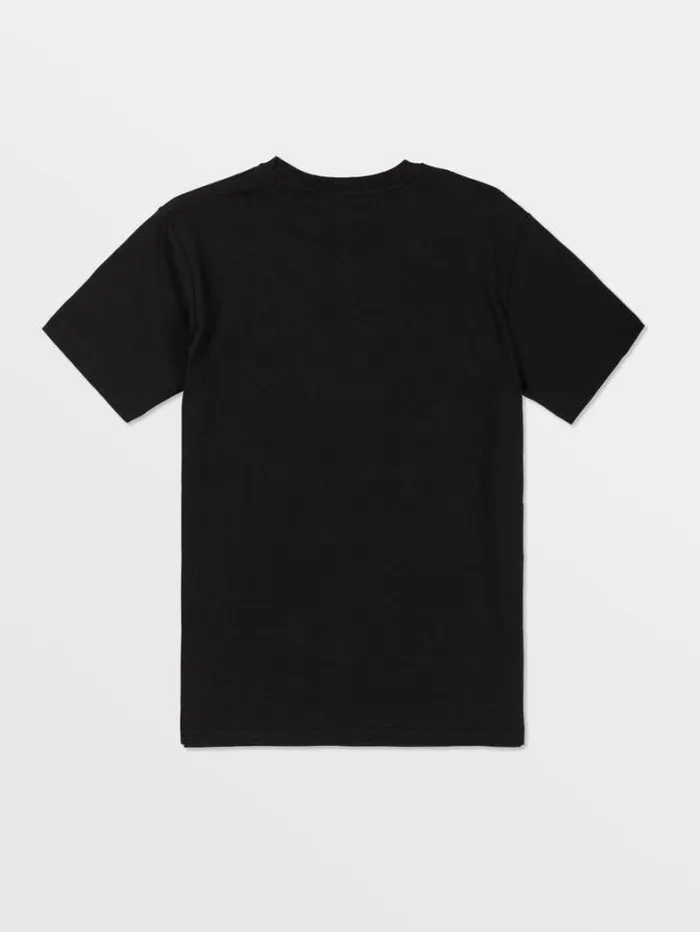 Kids TShirts and Tanks Volcom Big Boys Crisp Stone Short Sleeve Tee 8211 Black