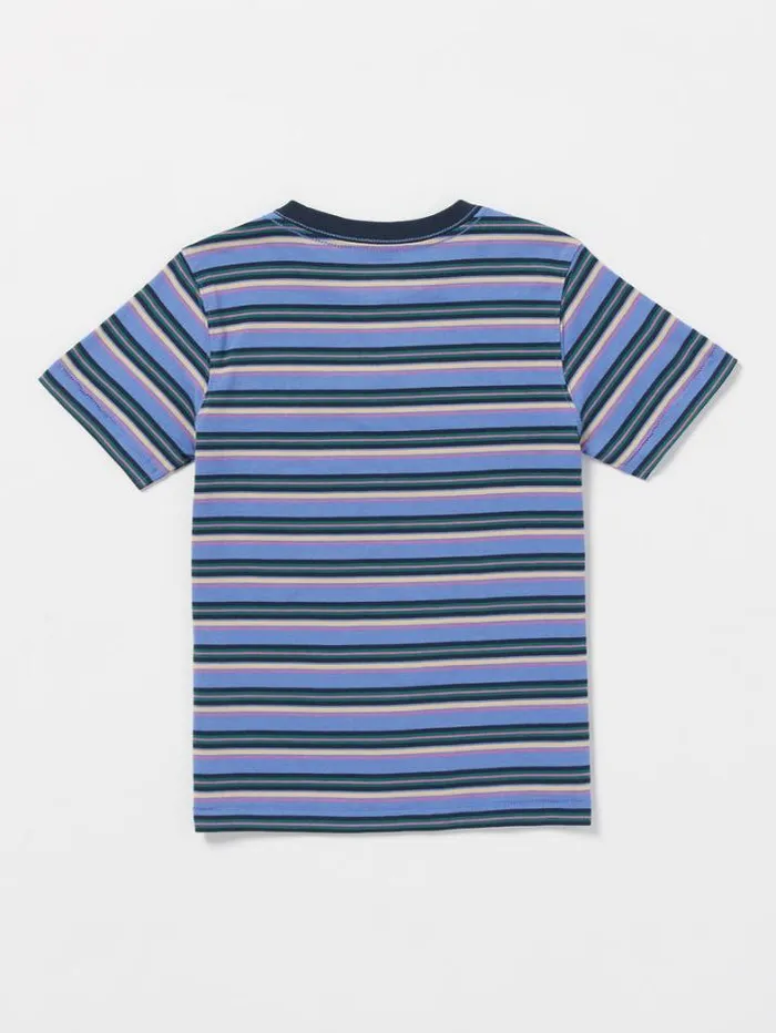 Kids TShirts and Tanks Volcom Little Boys Bright N Early Crew Short Sleeve Tee 8211 Denim