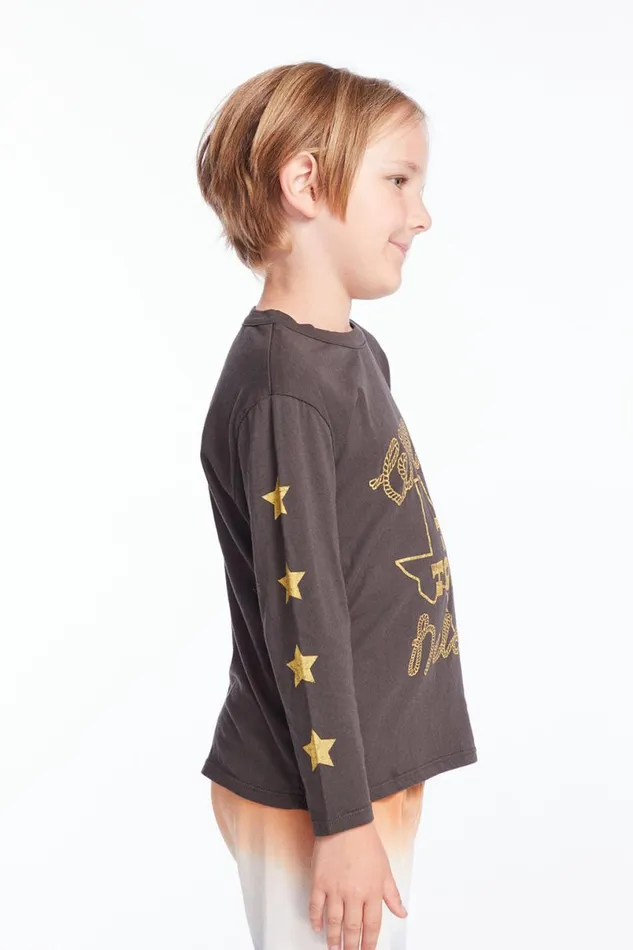KidsWomens Boys Chaser Brand Willie Nelson 77 Tour Boys Long Sleeve