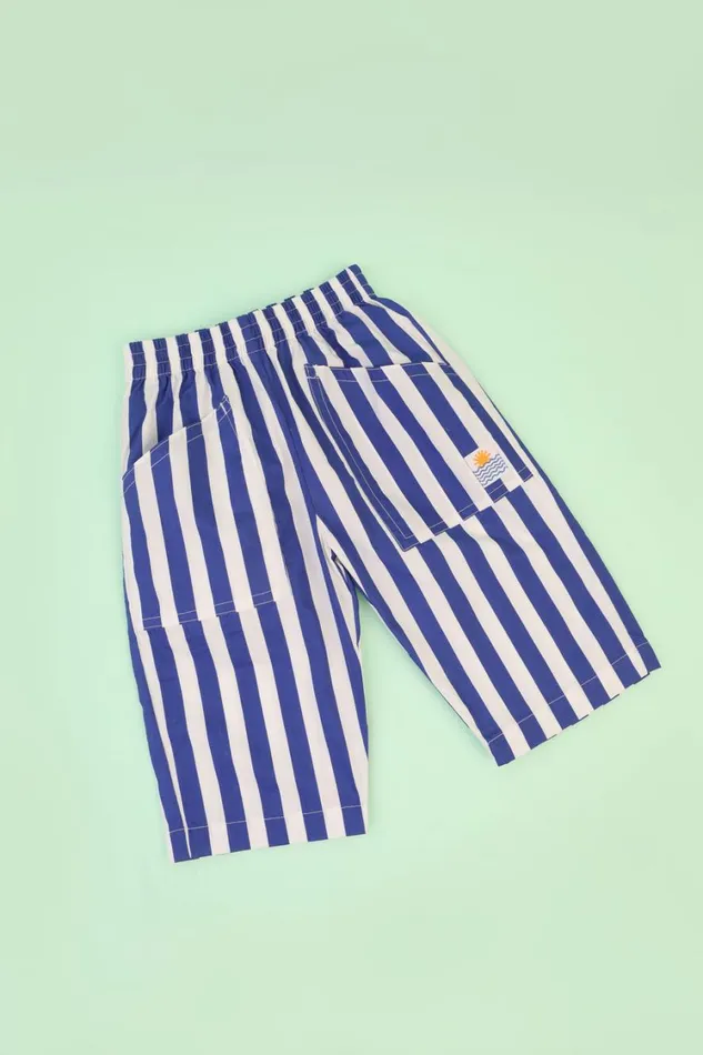 Kids Woodlea Trouser Blue Stripe Shop LF Markey Kids