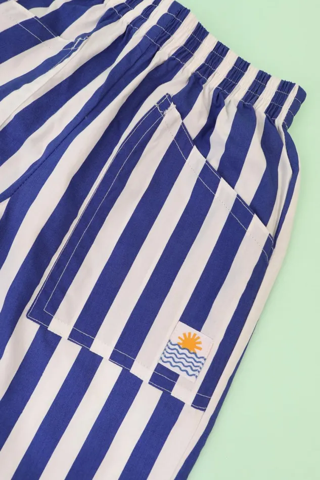 Kids Woodlea Trouser Blue Stripe Shop LF Markey Kids