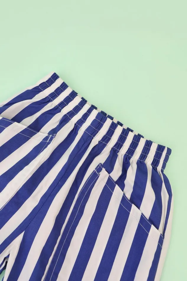 Kids Woodlea Trouser Blue Stripe Shop LF Markey Kids