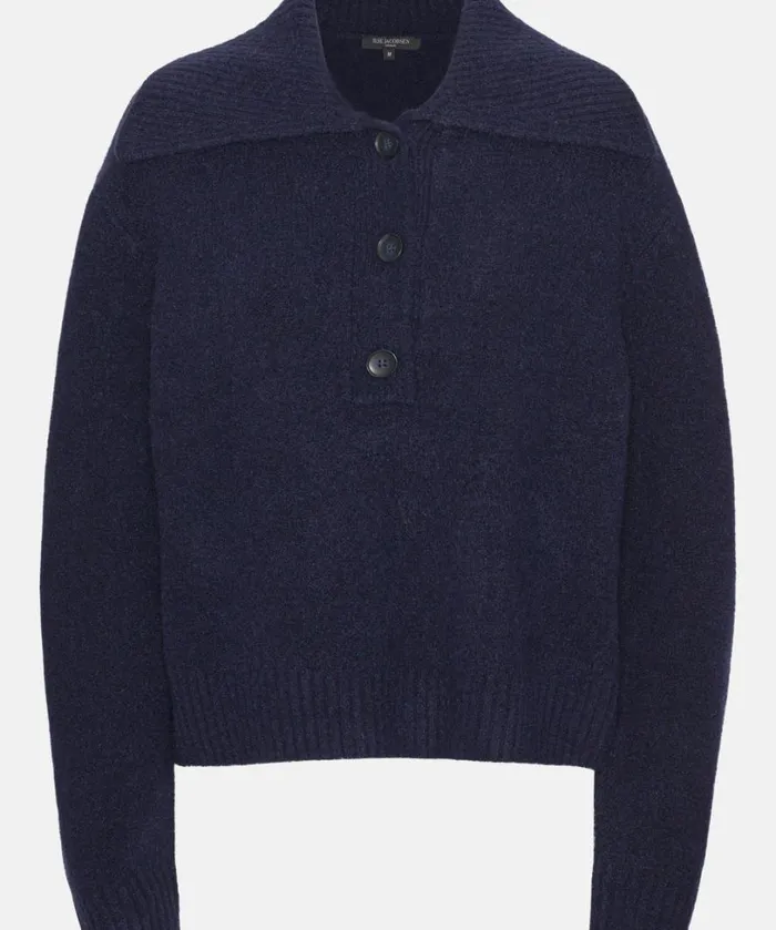 Knit Blouse 8211 Dark Indigo Clothing Ilse Jacobsen Knitwear Knit Blouse 8211 Dark Indigo Clothing Ilse Jacobsen Knitwear
