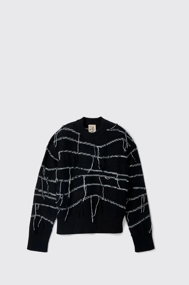 Knit Women Camper Melange Knit Sweater Black Organic Cotton Knit Sweater Knit Women Camper Melange Knit Sweater Black Organic Cotton Knit Sweater