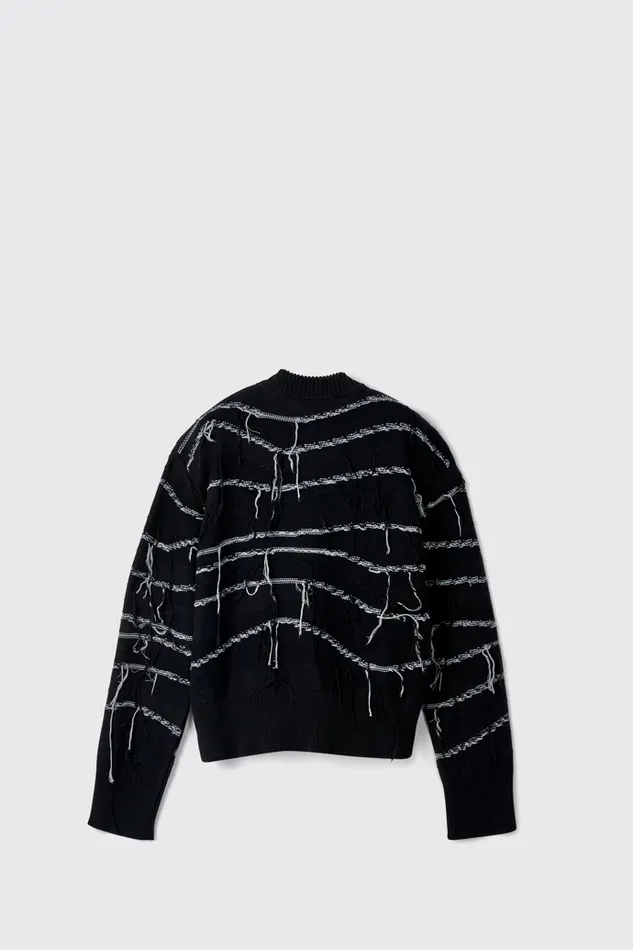 Knit Women Camper Melange Knit Sweater Black Organic Cotton Knit Sweater Knit Women Camper Melange Knit Sweater Black Organic Cotton Knit Sweater