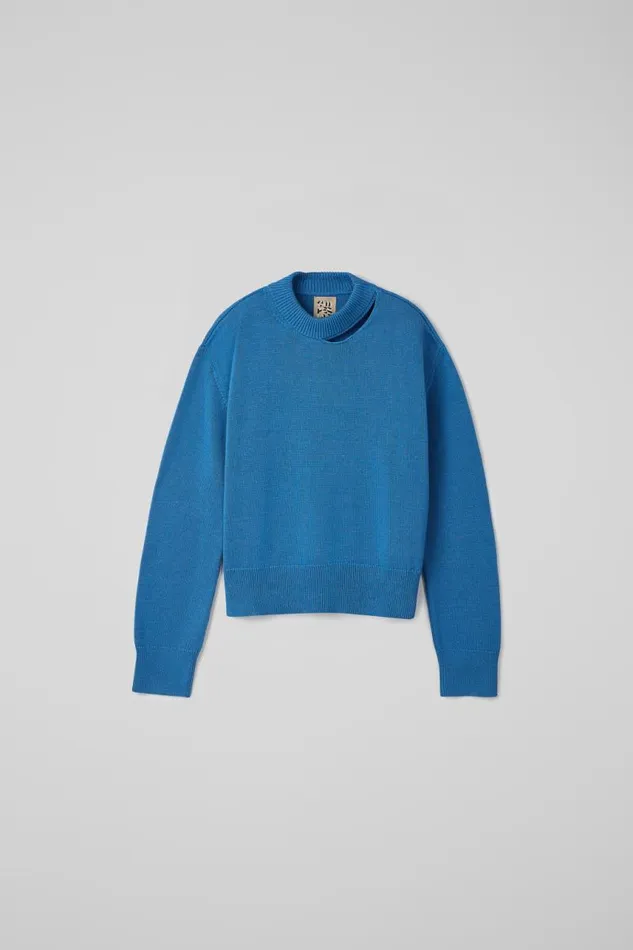 Knit Women Camper Melange Knit Sweater Blue Melange Knit Sweater Knit Women Camper Melange Knit Sweater Blue Melange Knit Sweater