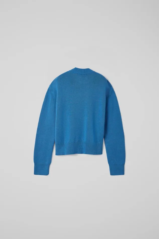 Knit Women Camper Melange Knit Sweater Blue Melange Knit Sweater Knit Women Camper Melange Knit Sweater Blue Melange Knit Sweater