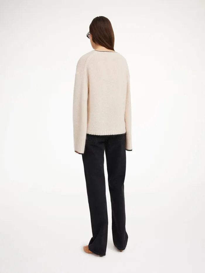Knitwear Women By Malene Birger Cimone Sweater Oyster Gray Knitwear Women By Malene Birger Cimone Sweater Oyster Gray