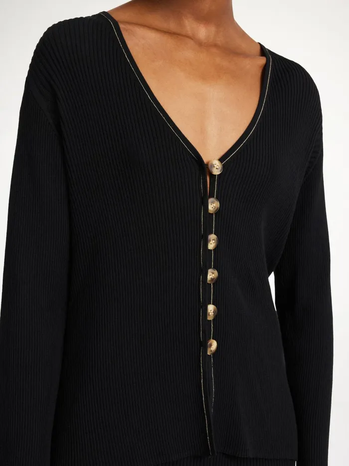 Knitwear Women By Malene Birger Cirella Cardigan Black Knitwear Women By Malene Birger Cirella Cardigan Black