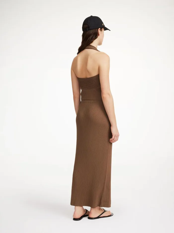 Knitwear Women By Malene Birger Merine Maxi Skirt Shitake Knitwear Women By Malene Birger Merine Maxi Skirt Shitake