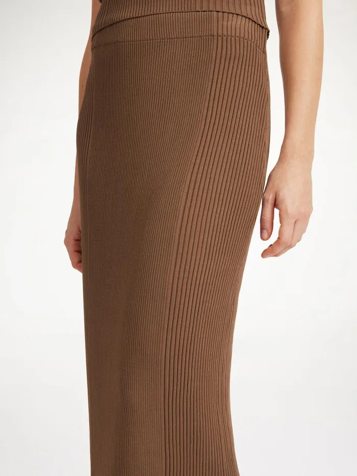 Knitwear Women By Malene Birger Merine Maxi Skirt Shitake Knitwear Women By Malene Birger Merine Maxi Skirt Shitake