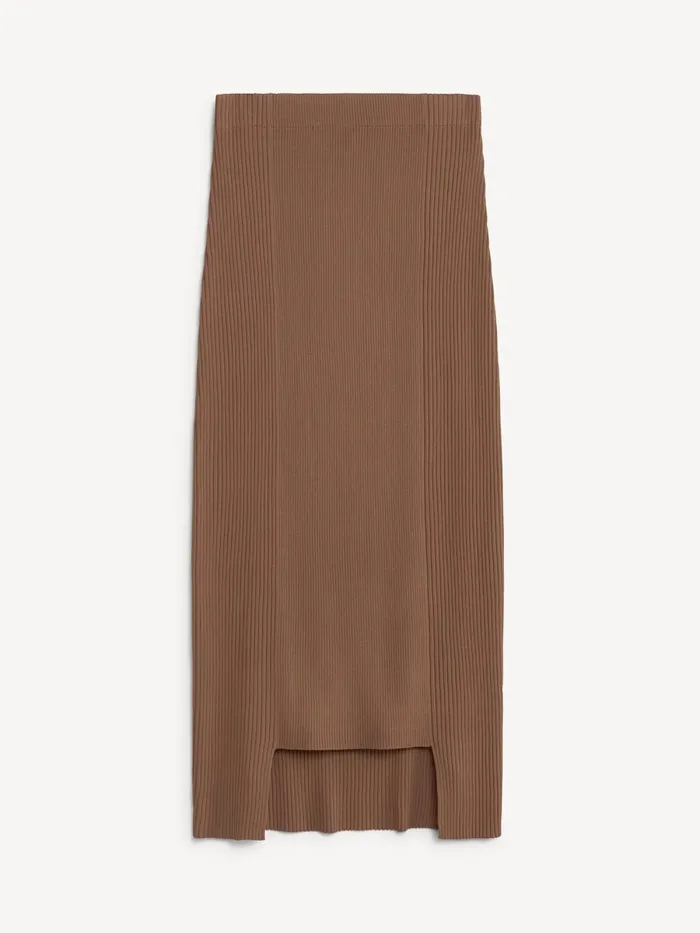 Knitwear Women By Malene Birger Merine Maxi Skirt Shitake Knitwear Women By Malene Birger Merine Maxi Skirt Shitake