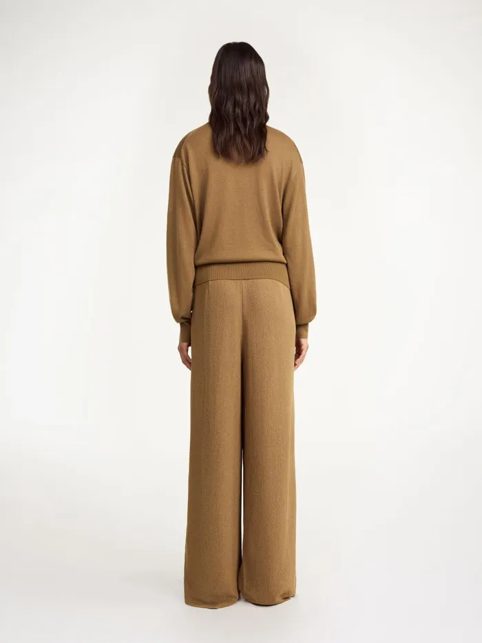 Knitwear Women By Malene Birger Montie Cardigan Light Brown Knitwear Women By Malene Birger Montie Cardigan Light Brown