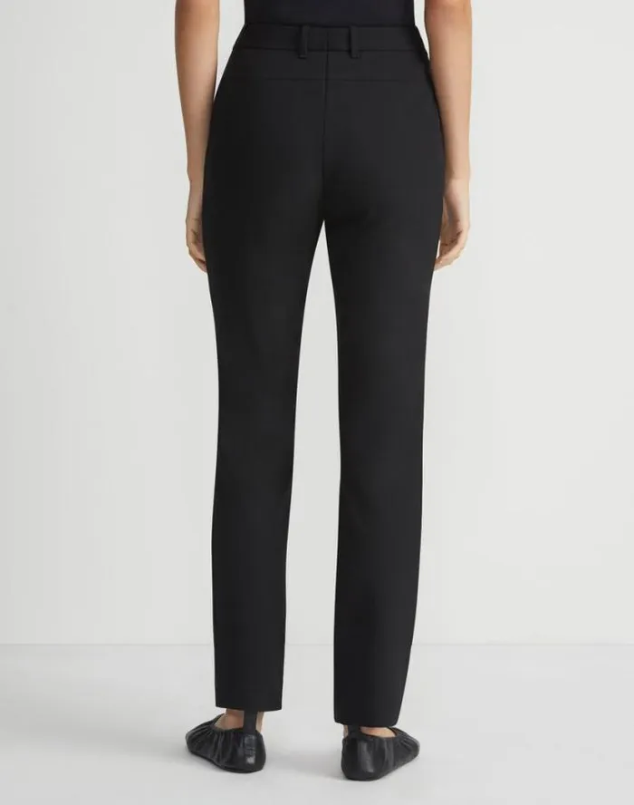 Lafayette 148 New York Acclaimed Stretch Essex Slim Pant Black Ready To Wear Pants and Shorts