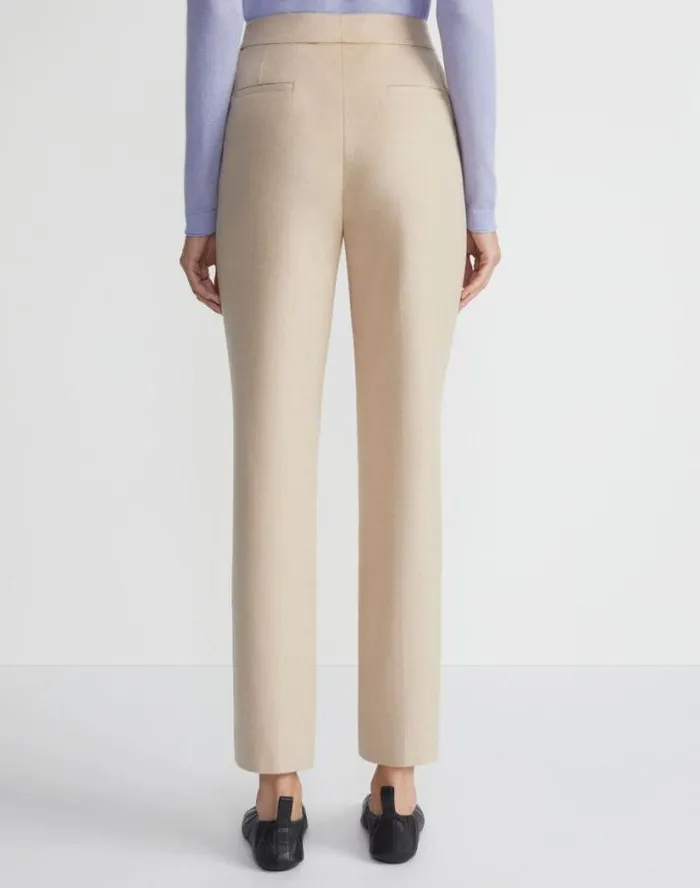 Lafayette 148 New York Camel Hair Clinton Ankle Pant Natural Ready To Wear Pants and Shorts