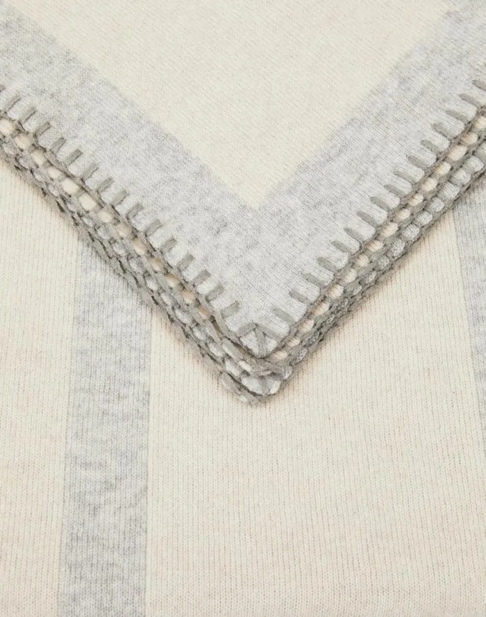 Lafayette 148 New York Cashmere Blanket Oatmeal Multi Accessories Winter Accessories