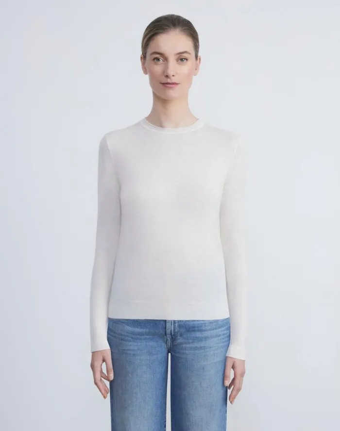 Lafayette 148 New York Fine Gauge Cashmere Sweater Black Ready To Wear Sweaters and Knits
