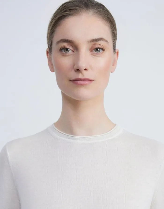 Lafayette 148 New York Fine Gauge Cashmere Sweater Black Ready To Wear Sweaters and Knits