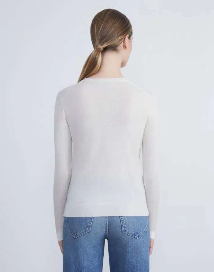 Lafayette 148 New York Fine Gauge Cashmere Sweater Black Ready To Wear Sweaters and Knits