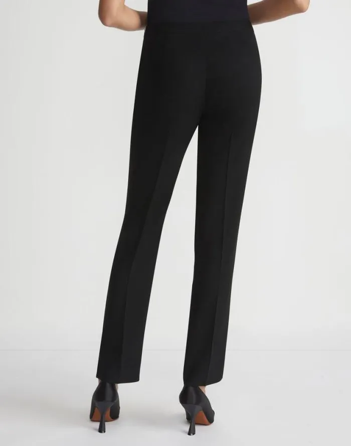 Lafayette 148 New York Finesse Crepe Bleecker Pant Black Ready To Wear Pants and Shorts