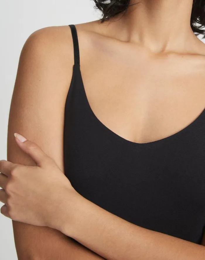 Lafayette 148 New York Mesh Jersey Camisole Black Ready To Wear Tops and Tees