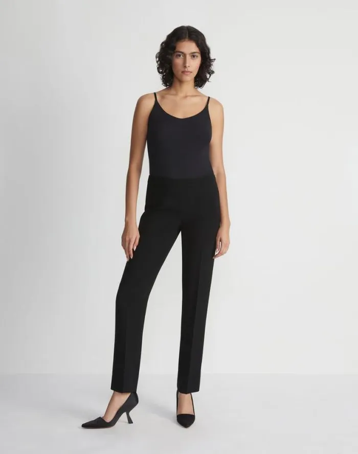 Lafayette 148 New York Mesh Jersey Camisole Black Ready To Wear Tops and Tees