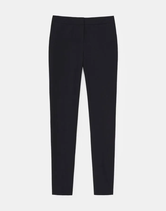 Lafayette 148 New York Stretch Twill Manhattan Skinny Ankle Pant Black Ready To Wear Pants and Shorts Lafayette 148 New York Stretch Twill Manhattan Skinny Ankle Pant Black Ready To Wear Pants and Shorts