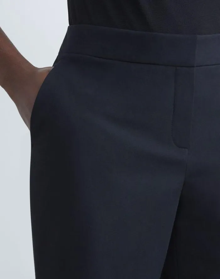 Lafayette 148 New York Stretch Twill Manhattan Skinny Ankle Pant Black Ready To Wear Pants and Shorts