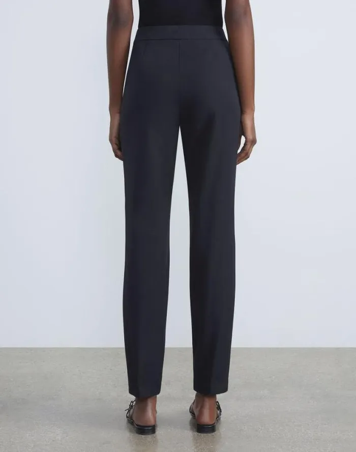 Lafayette 148 New York Stretch Twill Manhattan Skinny Ankle Pant Black Ready To Wear Pants and Shorts
