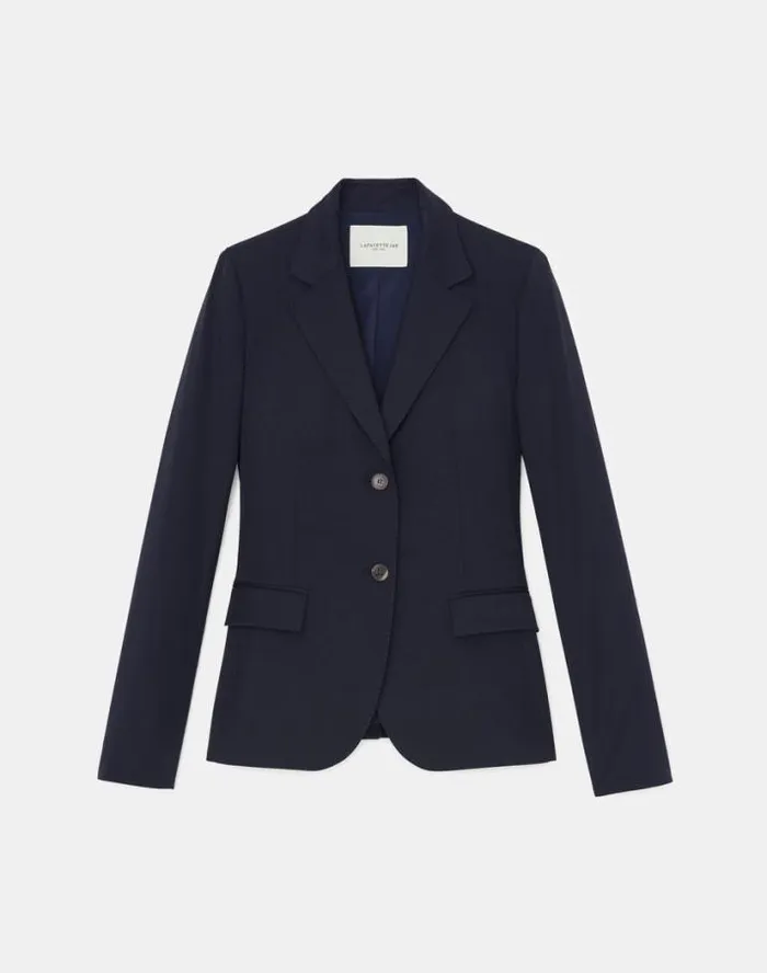 Lafayette 148 New York Stretch Wool TwoButton Blazer Black Ready To Wear Jackets and Blazers Lafayette 148 New York Stretch Wool TwoButton Blazer Black Ready To Wear Jackets and Blazers